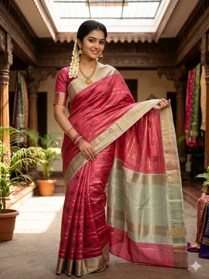 Kanchi Mix Silk Saree
