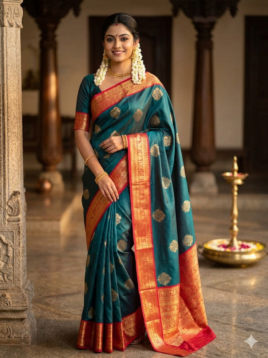 Kanchi Mix Silk Saree