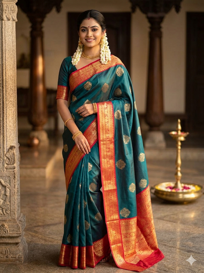 Kanchi Mix Silk Saree