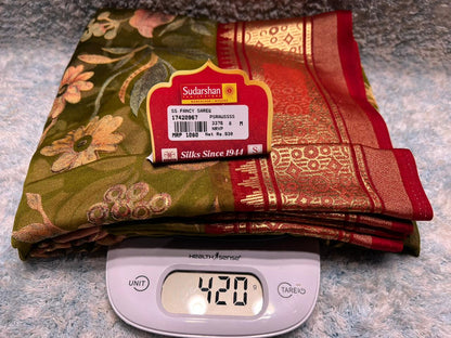 Pure Linen Silk Saree.