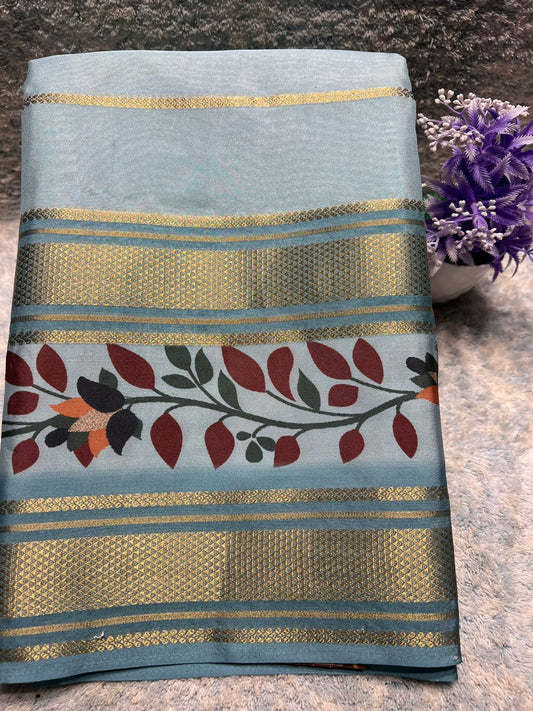 Pure Linen Silk Saree.