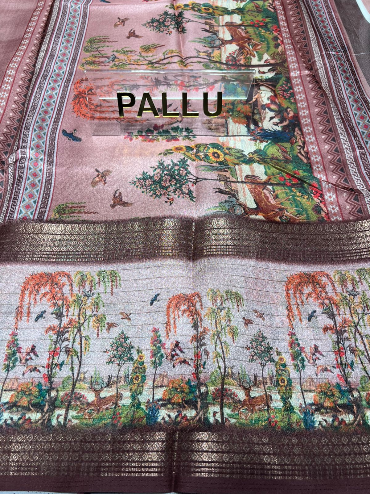 Pure Linen Silk Saree.