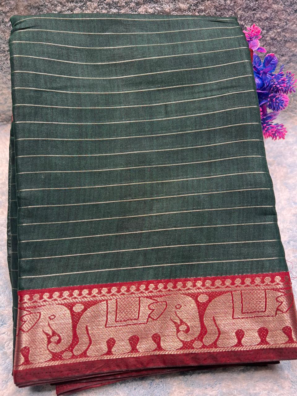 Pure Synthetic Silk Saree