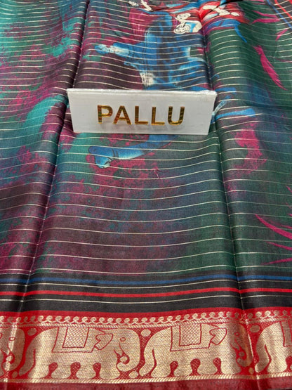 Pure Synthetic Silk Saree