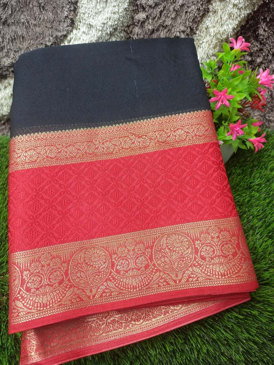 Pure Linen Silk Saree
