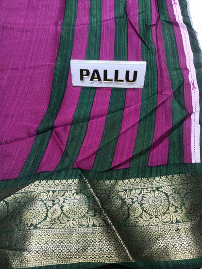 Pure Linen Silk Saree