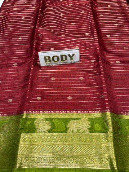 Pure Linen Silk Saree.