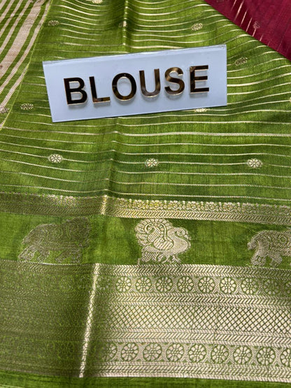 Pure Linen Silk Saree.