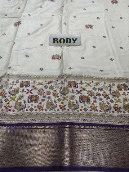 Pure Linen Silk Saree