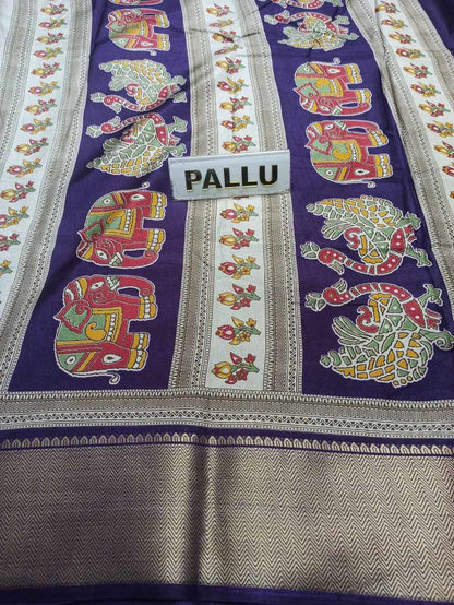 Pure Linen Silk Saree