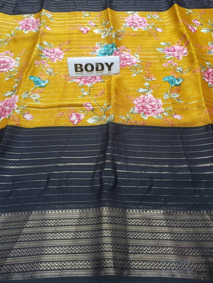 Pure Linen Silk Saree