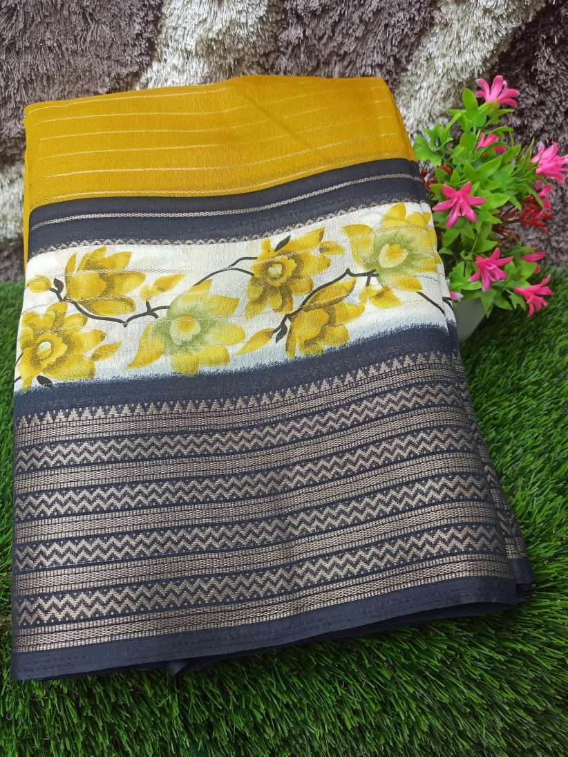 Pure Linen Silk Saree