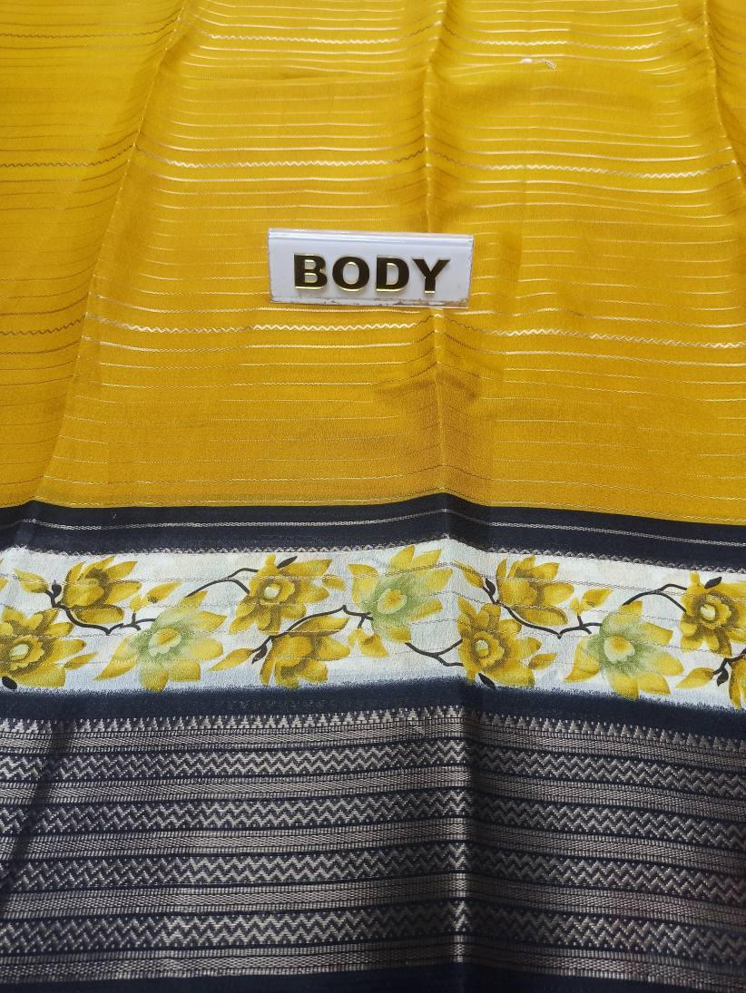 Pure Linen Silk Saree