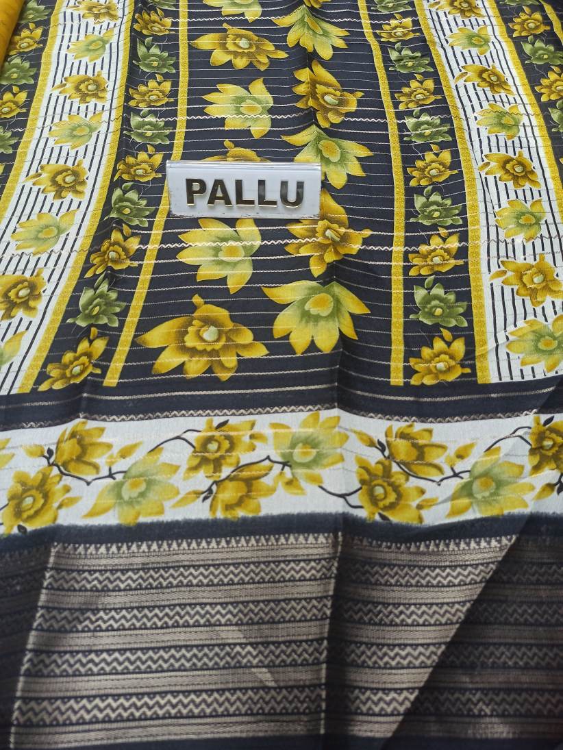 Pure Linen Silk Saree