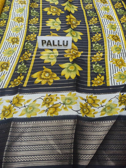 Pure Linen Silk Saree