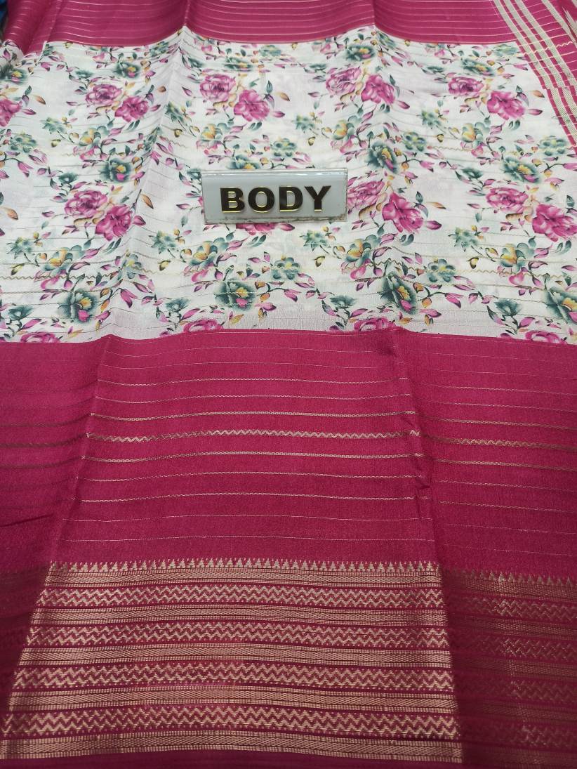 Pure Linen Silk Saree