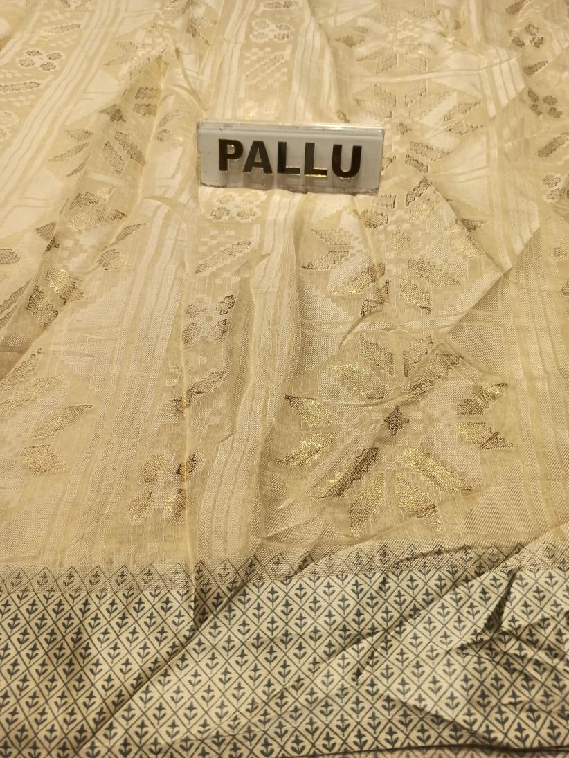 Pure Linen Silk Saree.