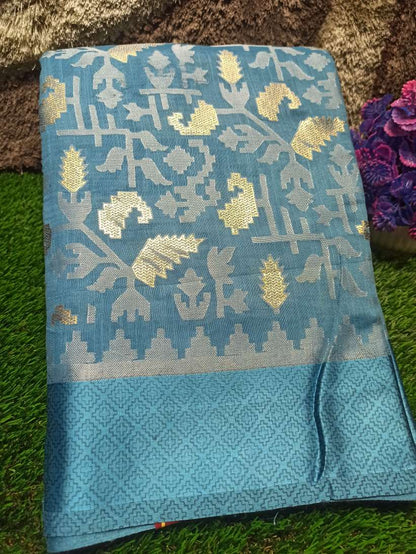 Pure Linen Silk Saree.