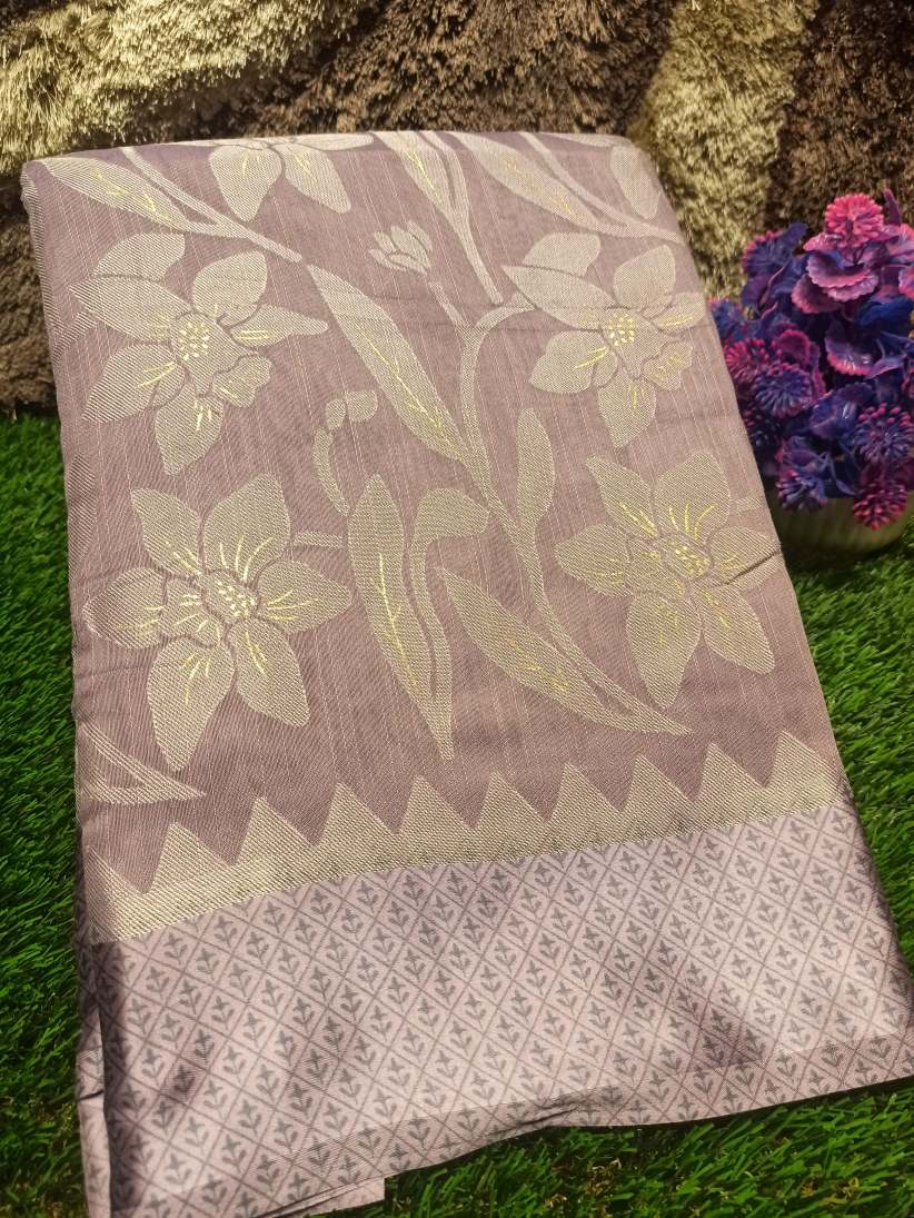 Pure Linen Silk Saree.