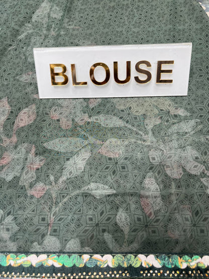 Pure Linen Silk Saree.