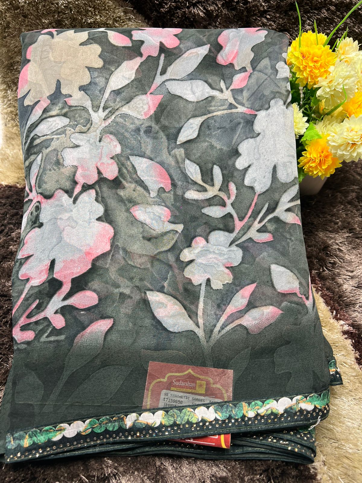 Pure Linen Silk Saree.