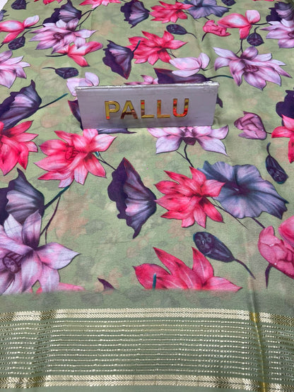 Pure Synthetic Silk Saree