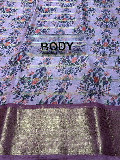 Pure Linen Silk Saree.