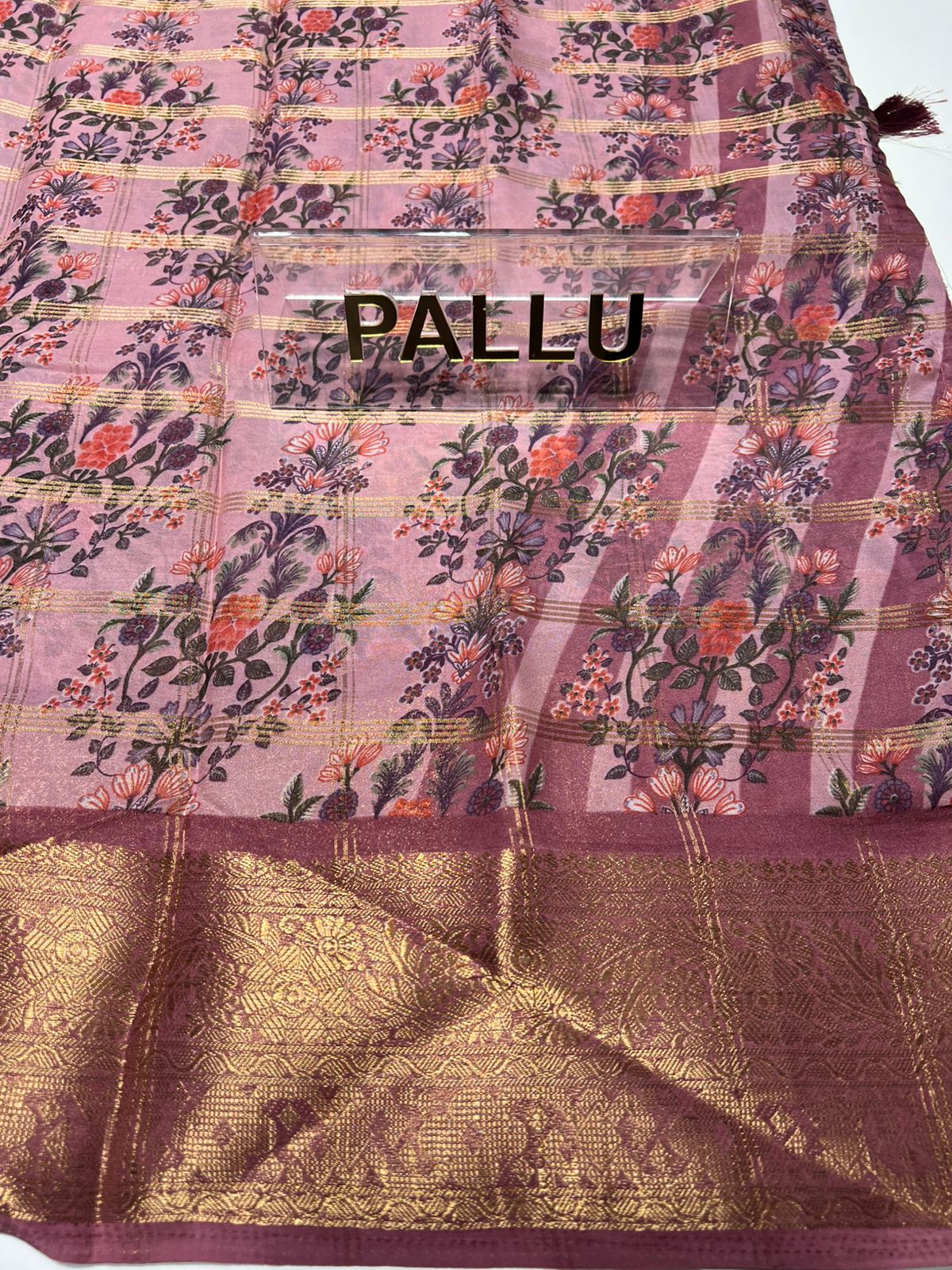 Pure Linen Silk Saree.