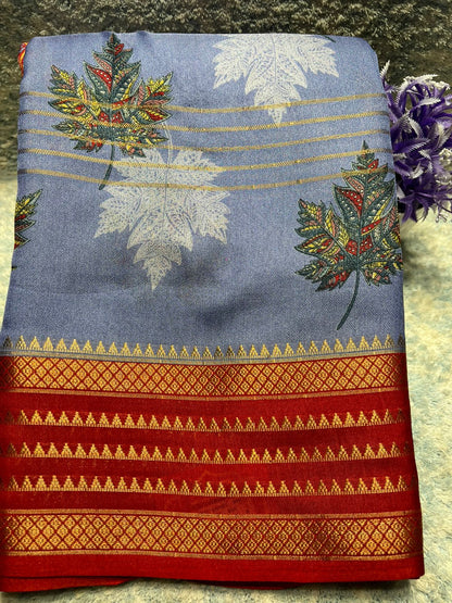 Pure Linen Silk Saree.