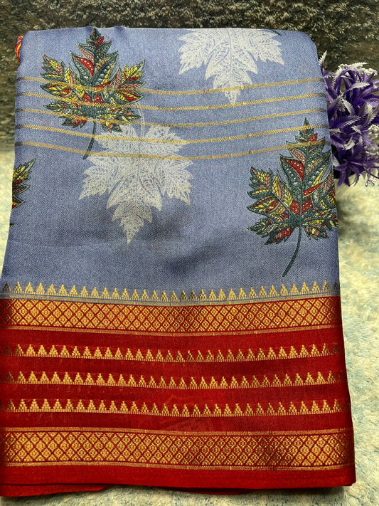 Pure Linen Silk Saree.