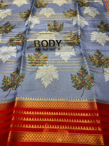 Pure Linen Silk Saree.