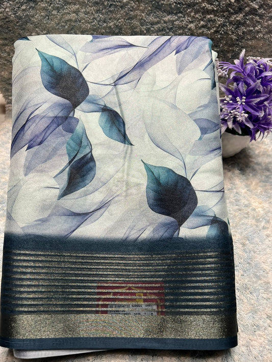 Pure Linen Silk Saree.