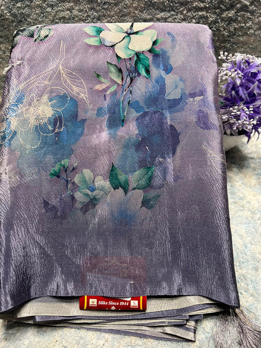Pure Linen Silk Saree.