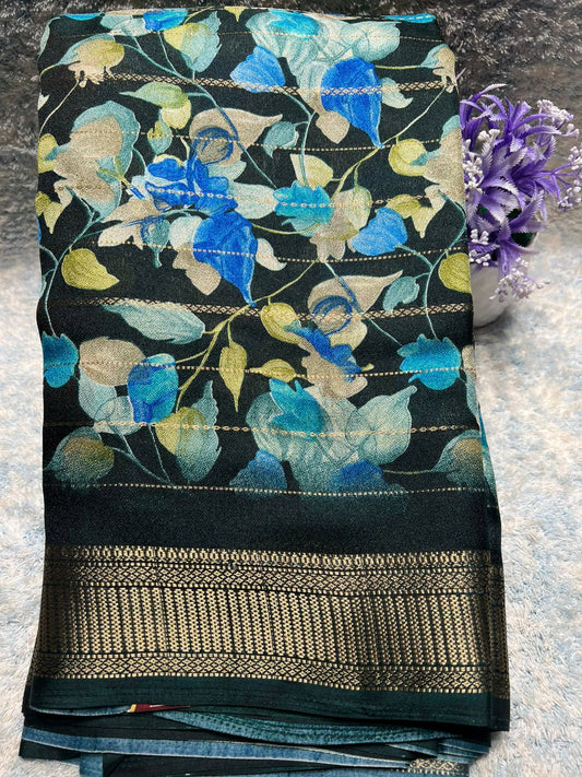 Pure Linen Silk Saree.