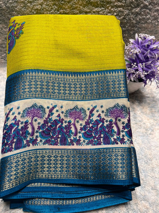 Pure Linen Silk Saree.