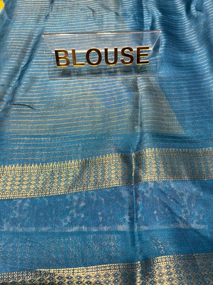 Pure Linen Silk Saree.