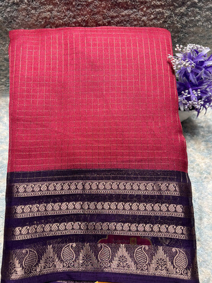 Pure Linen Silk Saree.