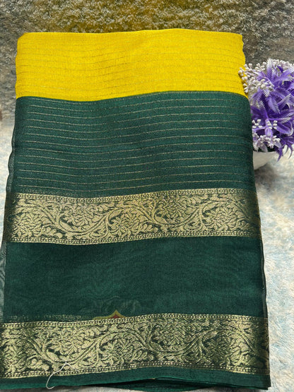 Pure Linen Silk Saree.