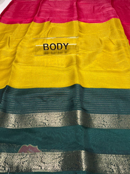 Pure Linen Silk Saree.