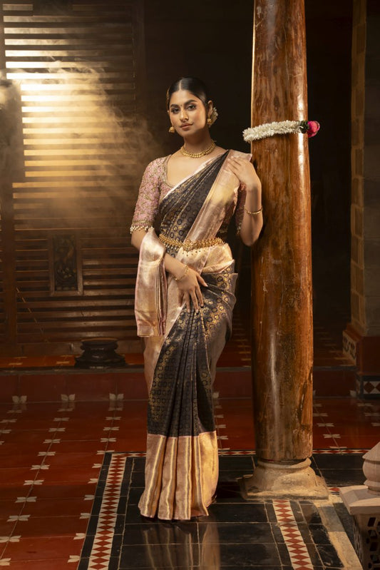 Pure Kanchipuram Silk Saree.