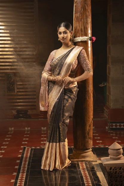 Pure Kanchipuram Silk Saree.