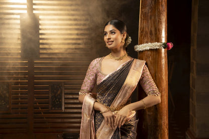 Pure Kanchipuram Silk Saree.