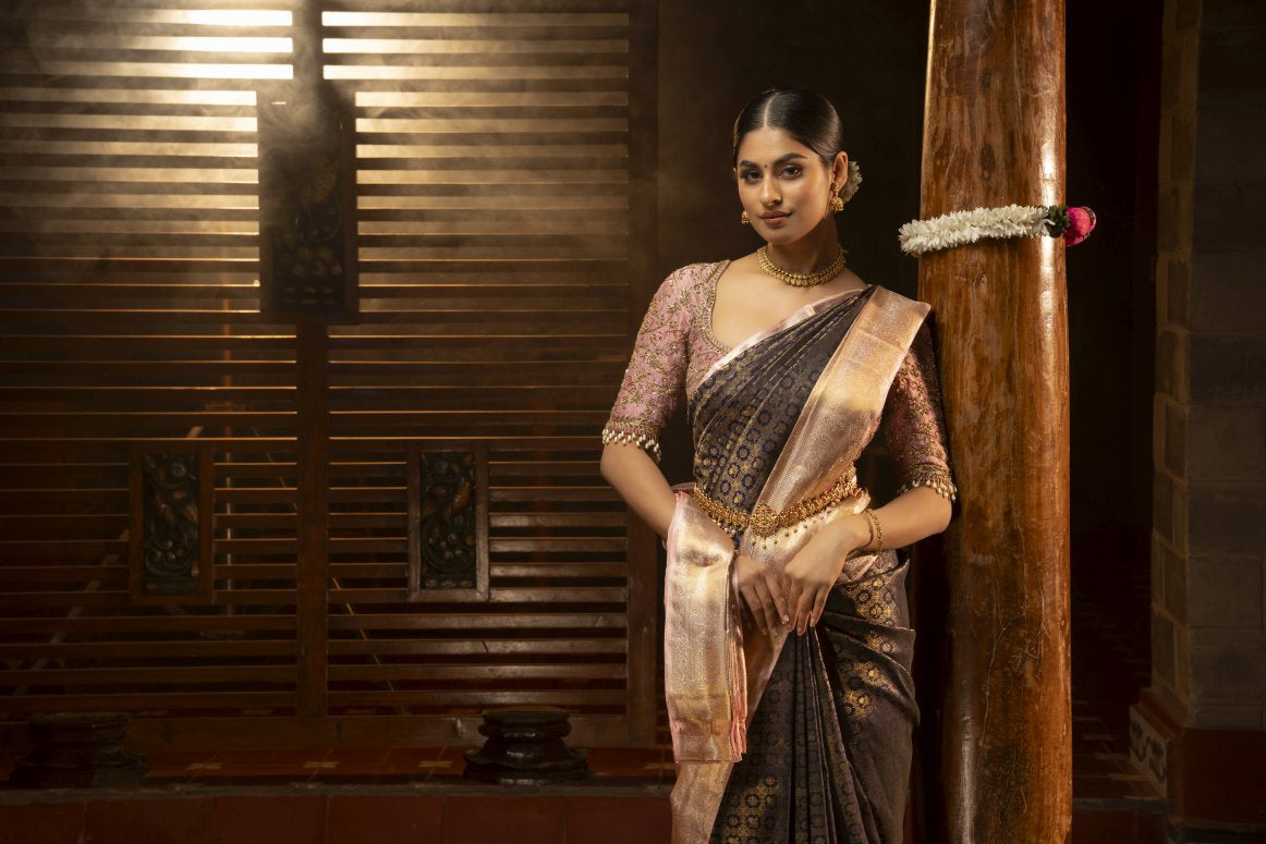 Pure Kanchipuram Silk Saree.
