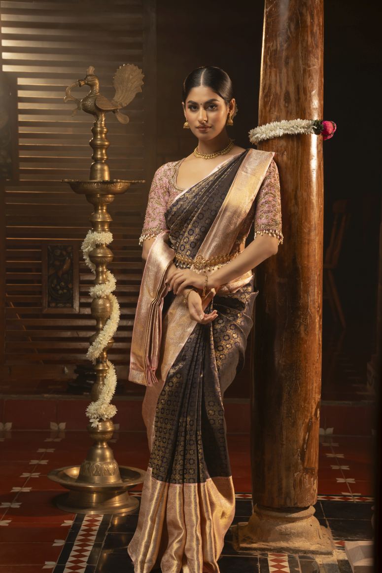 Pure Kanchipuram Silk Saree.