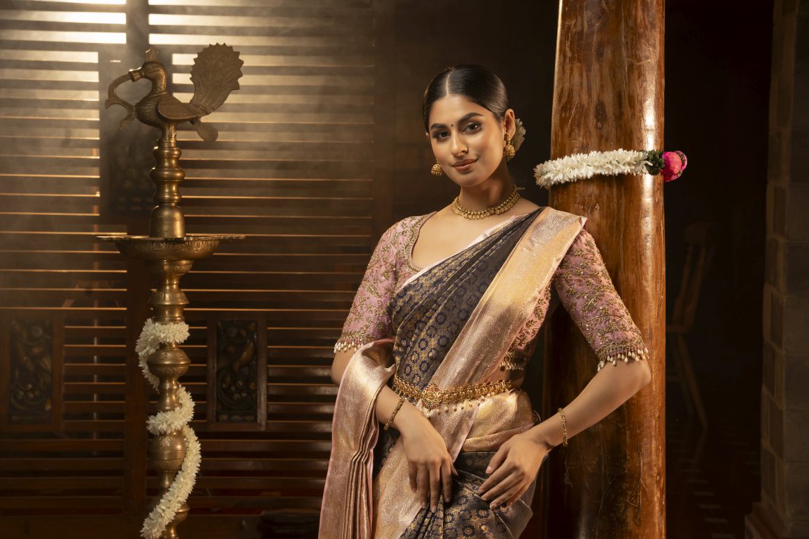 Pure Kanchipuram Silk Saree.