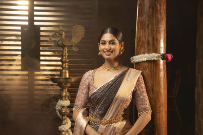 Pure Kanchipuram Silk Saree.