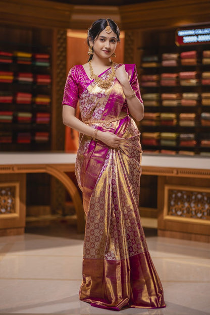 Pure Kanchipuram Silk Saree.