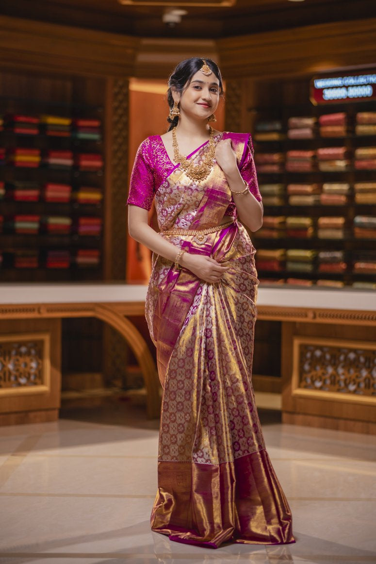 Pure Kanchipuram Silk Saree.