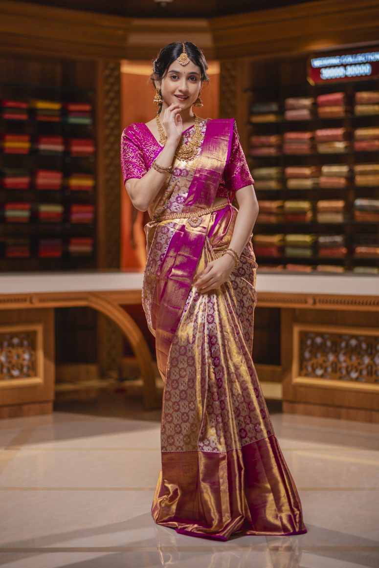 Pure Kanchipuram Silk Saree.