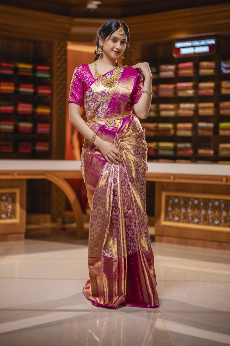 Pure Kanchipuram Silk Saree.